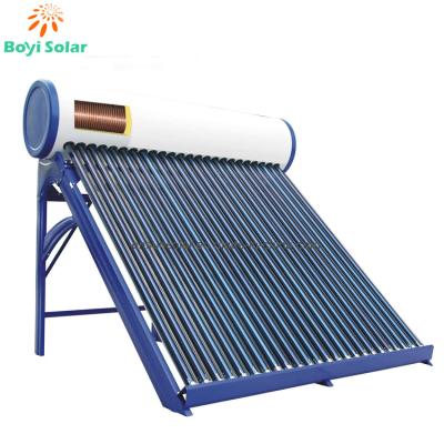 China Compact Pressure Solar Water Room Heater Stainless Steel Evacuated Tube Direct-plug Freestanding Ce Direct / Open Loop (active) for sale