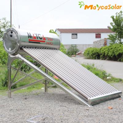 China Stainless Steel Evacuated Tube Non-pressure Passive Solar Heating Direct-plug Freestanding Ce Direct / Open Loop (active) for sale