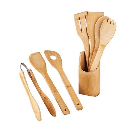 China Good Quality Hot Selling Multifunctional Bamboo Utensil Cook Spatula Household Viable Various Shapes for sale