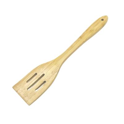 China Rcyclable Sustainable Eco-Friendly Natural Vegan Spatula Spoon Utensil Organic Kitchen Cooking Bamboo Wooden Wood Cookware Cookware for sale