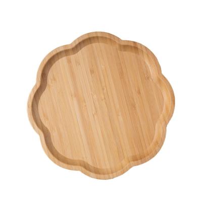 China Sustainable Custom Made Bamboo Environmental Tray Tea Tray Tableware Coffee Coaster Cup Cover Pizza Dish for sale