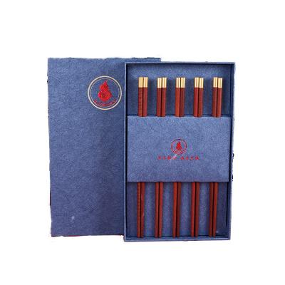 China China Chicken Wings Chopsticks Wooden Gift Box 5 Pairs Gifts for sale