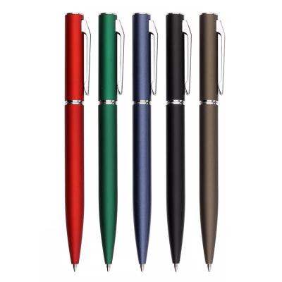 China 2023 new popular luxury metallic promotional pen advertising ballpoint pen 2023 with logo customized for sale