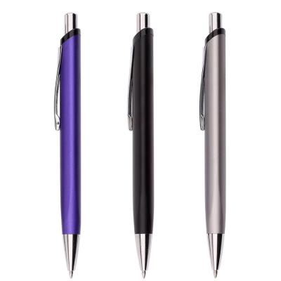 China Nice feeling 2023 new writing style custom logo metallic ballpoint pen ande fill size ballpoint pen pen for sale