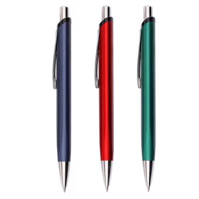 China Nice Writing Feeling 2023 High-grade Custom Logo Ballpoint Pen Metallic Smooth Writing Pen for sale