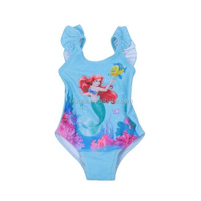 China Kids Girl Summer Casual Mermaid Printed Swimwear One PC Swimsuit Little Girl Beachwear Bathing Swimming Suit for sale