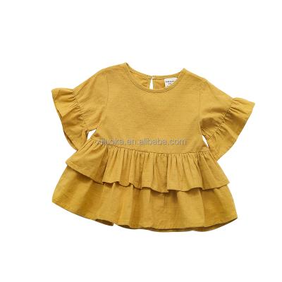 China OEM Casual Service Designs Fashion Summer Baby Dress Cotton Yarn Fabric High Quality Babies Dress for sale