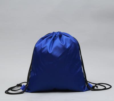 China Polyester Reusable Waterproof Drawstring Bag Heavy Duty Sports Backpack for sale