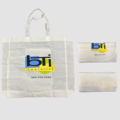 China Foldable Custom Design Nonwoven Portable Foldable Shopping Tote Bag for sale