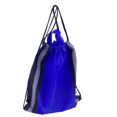 China Reusable Waterproof Nonwoven Drawstring Bag Drawstring Sports Backpack for sale