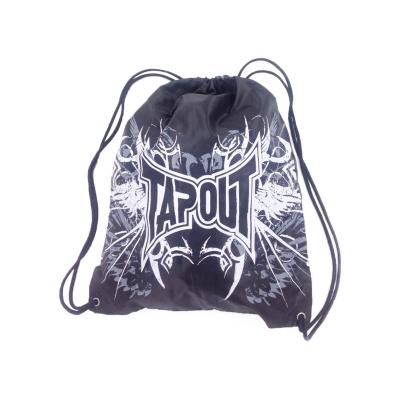 China Reusable Polyester Drawstring Material Waterproof Sports Backpack With Customized Printing for sale