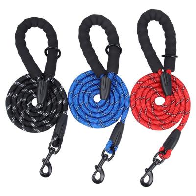 China Multi Function Sustainable Running Reflective Nylon Professional Traction Dog Rope Harness Adjustable Walking Leash for sale