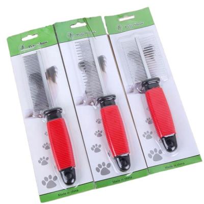 China Viable Hair Remover Dog Cat Hair Remover Pet Cleaning Brush Self Cleaning Long Pins Brush for sale