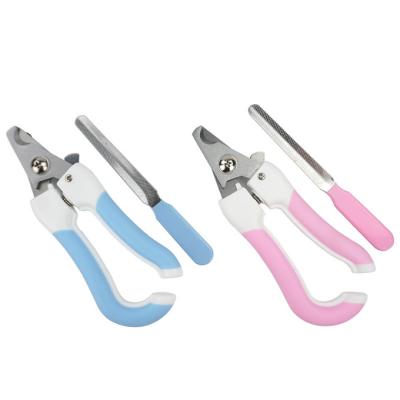 China Factory Direct Viable Pet Tool Cleaning Dog Cat Nail Scissors Trim and Nail Sanding Scissors with Folder for sale