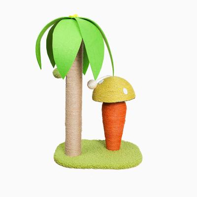 China Grinding and Grasping Type High Quality Wholesale Fashion Pet Cat Toy Tree Shape Mushroom Climbing Toy for sale