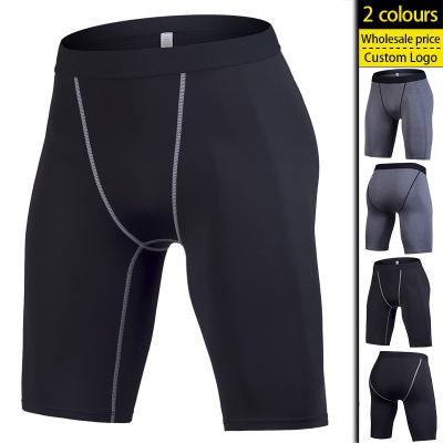 China Breathable Custom Athletic Workout Shorts Quick Dry Compression Shorts For Men for sale