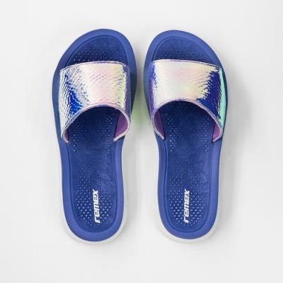 China ODM Lady Mirror Shiny EVA Slide Sandal With Open Toe for sale