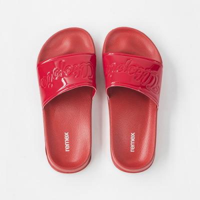 China Sandalias casuales superiores de la diapositiva de la PU, resbaladores rojos para mujer 36EU en venta