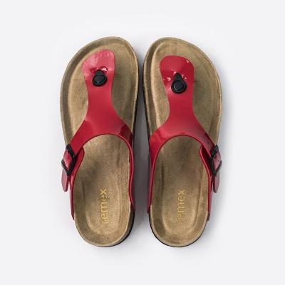 China Señora ISO14001 lleva - la correa resistente de EVA Birkenstock Clogs With Red T en venta