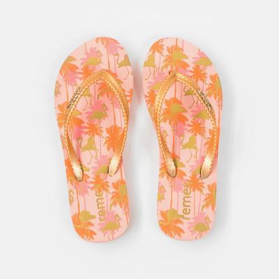 China Correa gruesa Flip Flop With EVA Sole del arco iris interior de la prenda impermeable en venta