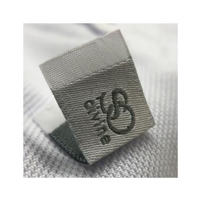 China Customized Private Design Woven Damask Washable Logo Tag Wholesale Woven Label For Clothing for sale