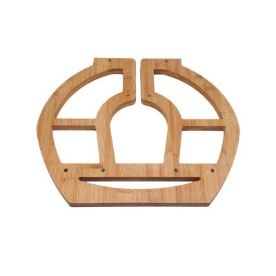 China CNC milling wood bamboo parts CNC machining precision bamboo parts CNC machining bamboo rack for sale