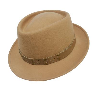 China Men Casual Autumn Winter Outdoor Woolen Jazz Fedora Hats Plush Fashion for sale