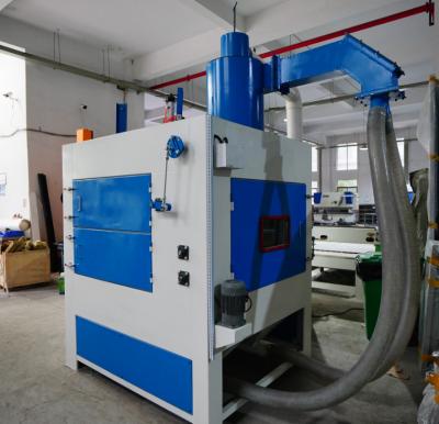 China Building Material Shops Automatic Batch Sandblasting Machine For Glass Bottles Or Pans for sale