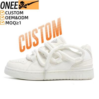 China Cushioning OEM Custom Logo Wholesale Running Basketball Style Customization Men's Casual Skateboarding Shoes Trendy Walking Style Shoes for sale