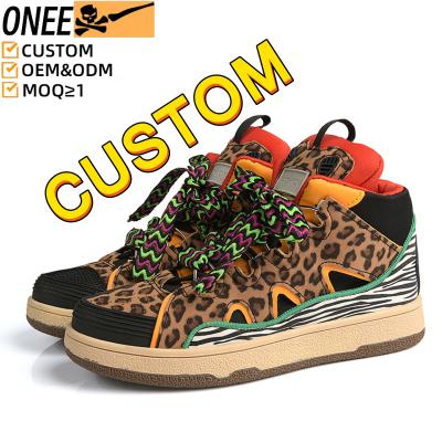 China Cushioning Factory Customized Logo Sport Sneaker High Quality Men Retro Shoes Custom Basketball Shoes Skateboarding Shoes Height Increasing for sale