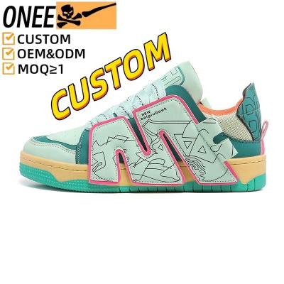 China Cushioning OEM ODM Factory Designer Custom Logo Manufacturer High Quality Genuine Leather Basketball Shoes Low Dunks Skateboard Shoes for sale