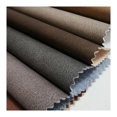 China Sofa Elastic PU Faux Solvent Free Inflaming Retard Leather Material For Furniture Making for sale