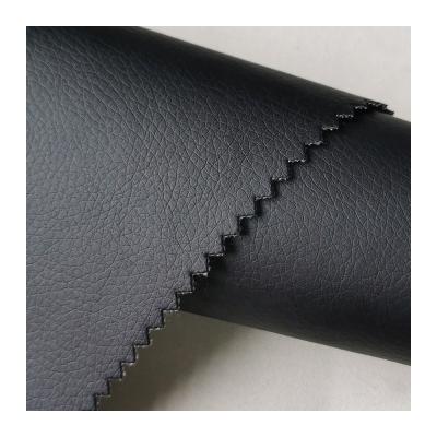 China Elastic PU Lychee Custom Soft Grain Pattern Synthetic Leather For Sofa Making Materials for sale