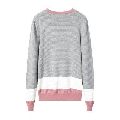 China Fashion Breathable Casual Crew Neck Pullover Striped Sweater For Men for sale