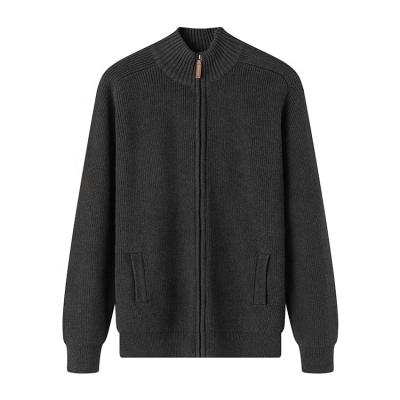 China Warm Zipper Mens 100% Cotton Sweater Cardigan for sale