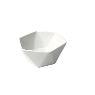 China Diamond Shape Porcelain Special Gift Viable Ceramic Irregular Salad Bowl Bowls for sale