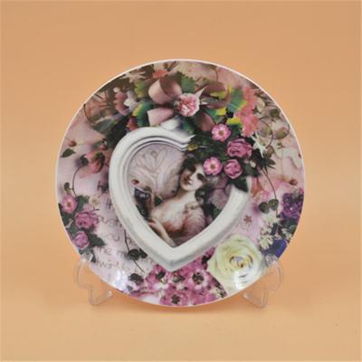 China Sustainable Porcelain Ceramic Tableware Customized Printing Design Dinner Plate Dish for sale