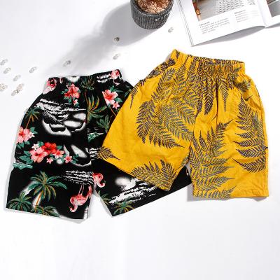 China Wholesale QUICK DRY Summer Cotton Print Boys Kids Beach Shorts for sale