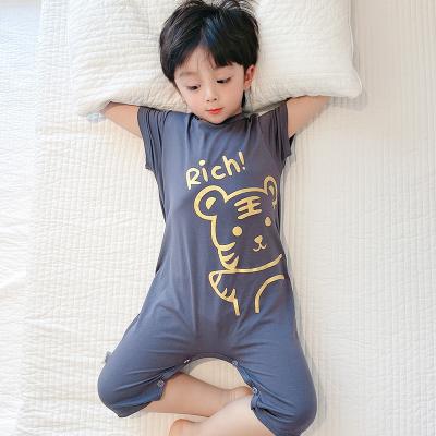 China Absorbing modal children's style boy's and girl's children's summer underwear children's clothing breathable cotton one-piece pure sweat same for sale