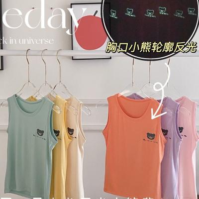 China 2021 New Breathable Summer Cartoon Kids Boys Print Crewneck Shirt Sleeveless Tank Top For Kids Invest for sale