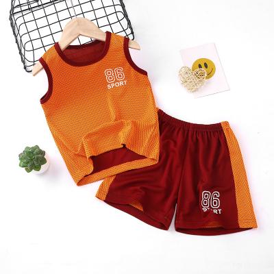 China Waterproof Soft Cotton Kids Vest And Shorts Baby Boy Summer Clothing Sets Kids Clothes Suits Bulk Wholesale Kids Apparel for sale