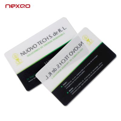 China Waterproof / Waterproof CMYK Printing Clear PVC Card , Transparent Card , Business Card for sale