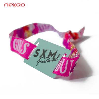 China Waterproof Fabric Woven Festival / Waterproof RFID Wristbands For Events for sale