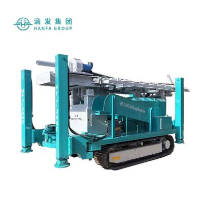 China Crawler Type Borehole Drilling Rig , Farms Crawler Water Well Drilling Rig HFJ300C for sale