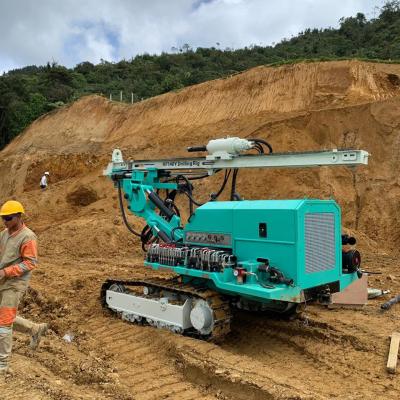 China Truss HFQ65 DTH Ground Drilling Rig Driver Pile With Air Compressor Mine Drilling Rig for sale