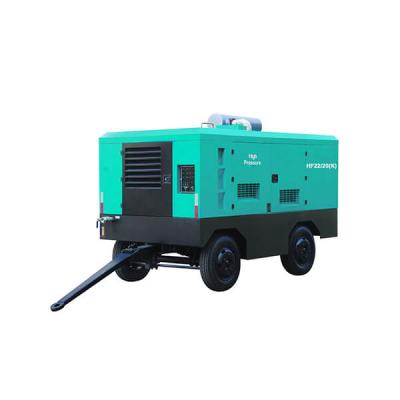 China High quality HF22/20 lubricated(K) direct drive portable screw air compressor with car tractors industrial manufacuturer for sale