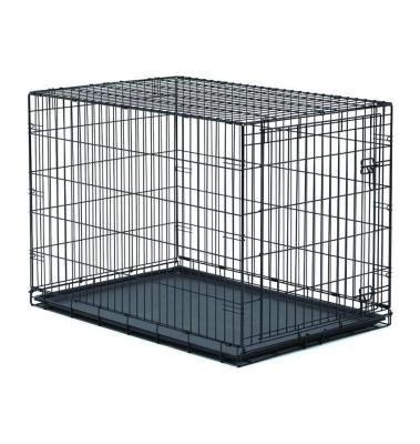 China Wholesale Breathable Heavy Duty Metal Dog Crate Stainless Steel Indoor Outdoor Foldable Dog Crate for sale