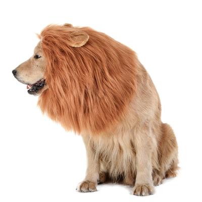 China The Great Neutral Dog Halloween Costume Lion Mane Dog Wig For Halloween Party Dog Costumes for sale