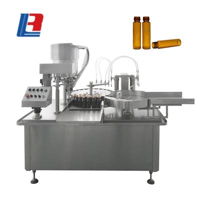 China Supplier 10ml Bottle 4 Head Chemical Commercial Syrup Automatic Oral Liquid Assurance Filling Machine for sale