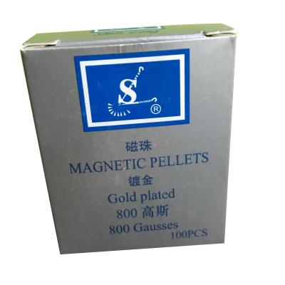 China Disposable Sterile Safety Ear Needle Silver And Gold Magnetic Granules for sale